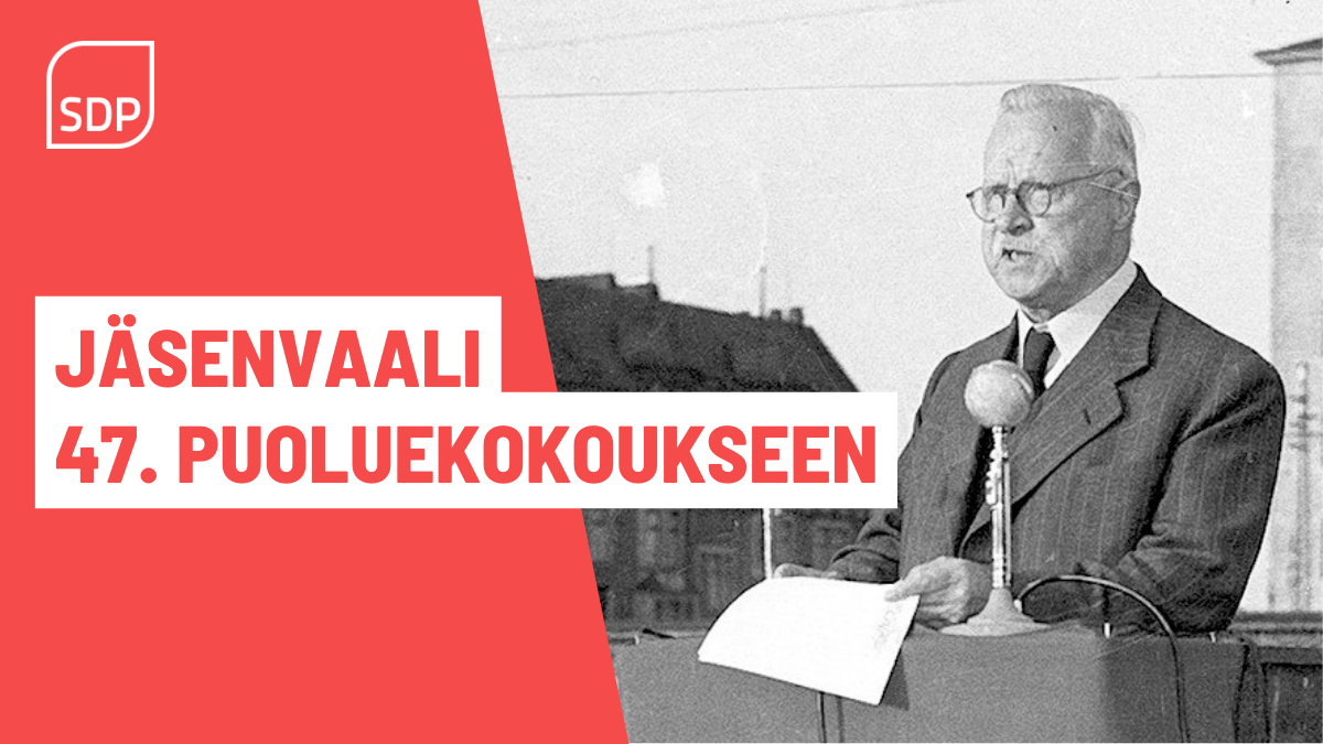 Työväenyhdistyksen ehdokkaat puoluekokousedustajiksi