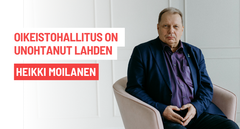 Oikeistohallitus on unohtanut Lahden  |  Heikki Moilanen