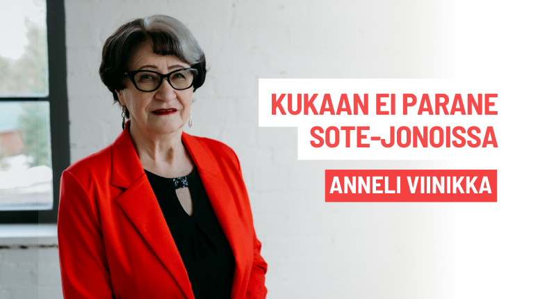 Kukaan ei parane sote-jonoissa  |  Anneli Viinikka